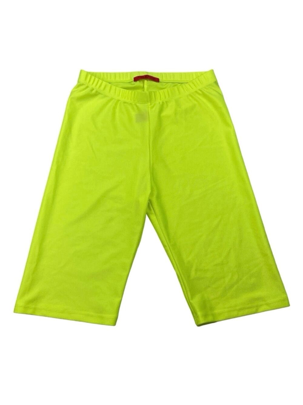 Roma Concept Green Elastic Waist Pull On Activewear Yoga Gym Biker Shorts Size S